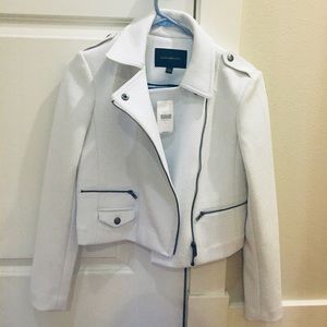 NEW Banana Republic Moto Jacket - White, size 2